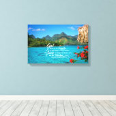 Serenity Prayer & Bora Bora Leinwanddruck (Insitu (Holzboden))