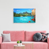 Serenity Prayer & Bora Bora Leinwanddruck (Insitu (Wohnzimmer))