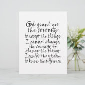 Serenity Prayer - Bounce Kalligrafie Script Modern (Stehend Vorderseite)