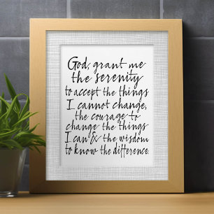 Serenity Prayer - Bounce Kalligrafie Script Modern Briefbogen