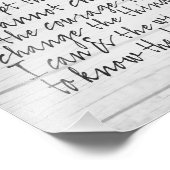 Serenity Prayer - Bounce Kalligrafie Script Modern Fotodruck (Ecke)