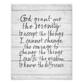 Serenity Prayer - Bounce Kalligrafie Script Modern Fotodruck (Vorne)