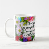 Serenity Prayer Bouquet Kaffeetasse (Links)