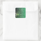Serenity Prayer Bridge Quadratischer Aufkleber (Tasche)