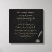 Serenity Prayer Canvas Print individuell anpassbar Leinwanddruck (Vorderseite)