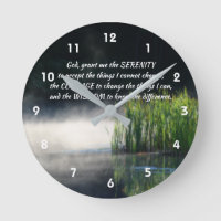 Serenity Prayer Cattails In Mist Inspirational   
