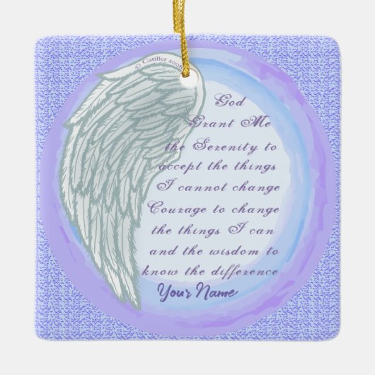 Serenity Prayer Christlich Keramikornament (Vorderseite)