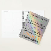 Serenity Prayer Colorful Rainbow Planer (Anzeige)