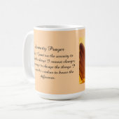Serenity Prayer Colorful Yellow Gold Orange Angel  Kaffeetasse (Vorderseite Links)