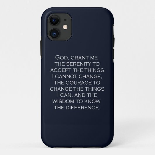 Serenity Prayer Copperplate Gothic Light Schriftar Case-Mate iPhone Hülle (Rückseite)