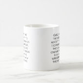 Serenity Prayer Copperplate Gothic Light Schriftar Kaffeetasse (Mittel)