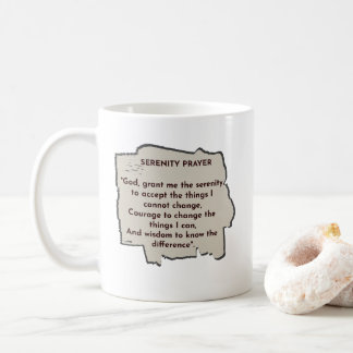 Serenity Prayer Daily Reminder Kaffeetasse