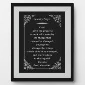 Serenity Prayer Easel Print Fotoplatte (Vorderseite)