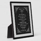 Serenity Prayer Easel Print Fotoplatte (Seite)