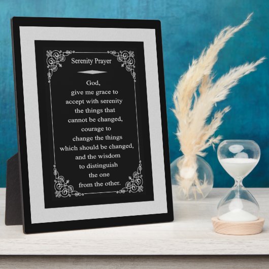 Serenity Prayer Easel Print Fotoplatte (Seite)