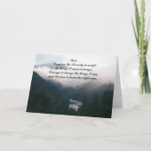 Serenity Prayer Flusstal Landschaft Leere Dankeskarte (Vorderseite)