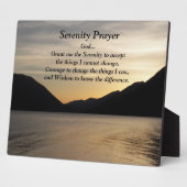 Serenity Prayer Foto Fotoplatte (Seite)