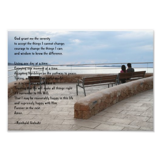 Serenity Prayer Fotodruck (Vorne)