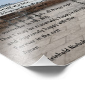 Serenity Prayer Fotodruck (Ecke)