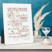 Serenity Prayer Fotoplatte (Seite)