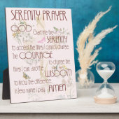 Serenity Prayer Fotoplatte (Seite)