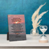 Serenity Prayer Fotoplatte (Seite)