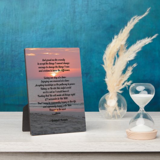 Serenity Prayer Fotoplatte (Seite)