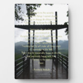 Serenity Prayer Fotoplatte (Vorderseite)