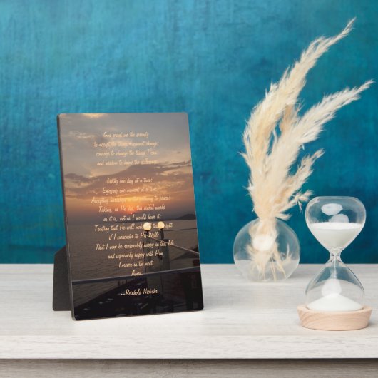 Serenity Prayer Fotoplatte (Seite)