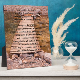 Serenity Prayer Fotoplatte