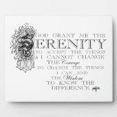 Serenity Prayer Fotoplatte (Vorderseite)