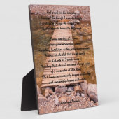 Serenity Prayer Fotoplatte (Seite)