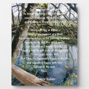 Serenity Prayer Fotoplatte