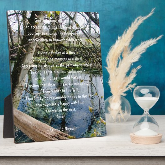 Serenity Prayer Fotoplatte (Seite)