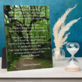 Serenity Prayer Fotoplatte (Seite)