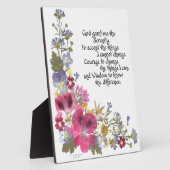 Serenity Prayer Fotoplatte (Seite)