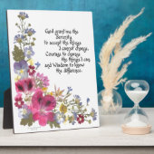 Serenity Prayer Fotoplatte (Seite)