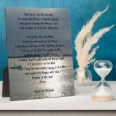 Serenity Prayer Fotoplatte (Seite)