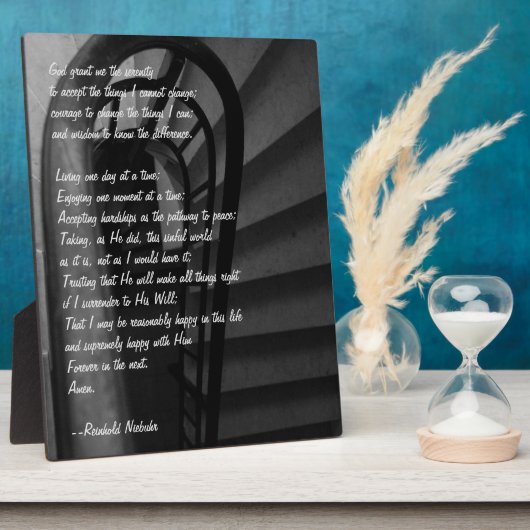 Serenity Prayer Fotoplatte (Seite)