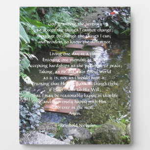 Serenity Prayer Fotoplatte