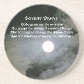 Serenity Prayer Full Moon Inspiration Untersetzer (Vorne)