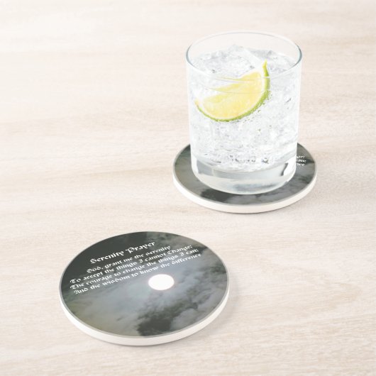 Serenity Prayer Full Moon Inspiration Untersetzer (Seite)