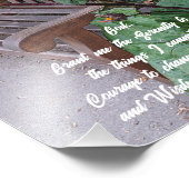 Serenity Prayer Garten Banca del Gottardo Fotodruck (Ecke)