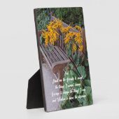 Serenity Prayer Garten Banca del Gottardo Fotoplatte (Seite)