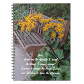 Serenity Prayer Garten Banca del Gottardo Notizblock (Vorderseite)