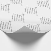 Serenity Prayer Geschenkpapier (Ecke)