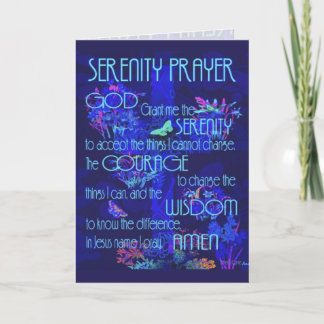 Serenity Prayer Grafikkarte Karte