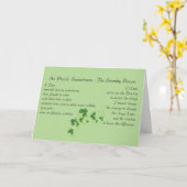 Serenity Prayer Irish English Karte (Gelbe Blume)