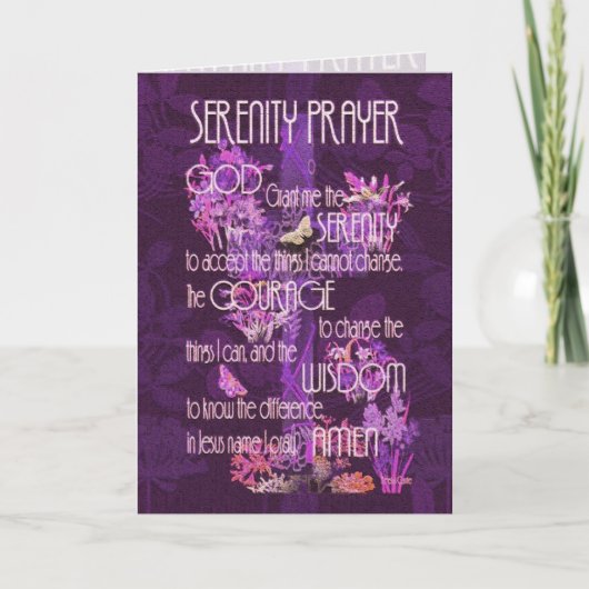 Serenity Prayer Karte (Vorderseite)