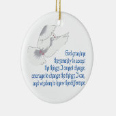 Serenity Prayer Keramik Ornament (Rechts)